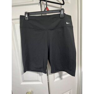 Nike Dri-Fit Womens Black Compression Shorts XL Athletic Workout Activewear